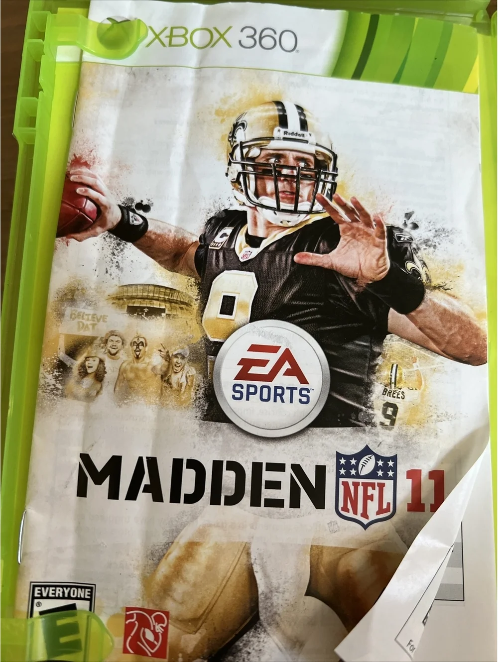Madden NFL 11 (Microsoft Xbox 360, 2010) W/ bonus NBA LIVE 07